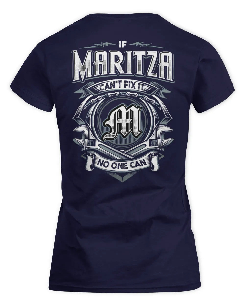 MARITZA AP81-K4-626 - Personalized Ahmed Quote Apparel “If Ahmed Can't Fix It, No One Can” - Women's Standard T-Shirt - Navy