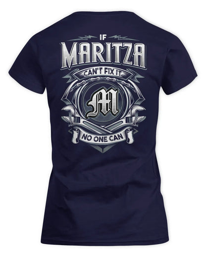 MARITZA AP81-K4-626 - Personalized Ahmed Quote Apparel “If Ahmed Can't Fix It, No One Can” - Women's Standard T-Shirt - Navy