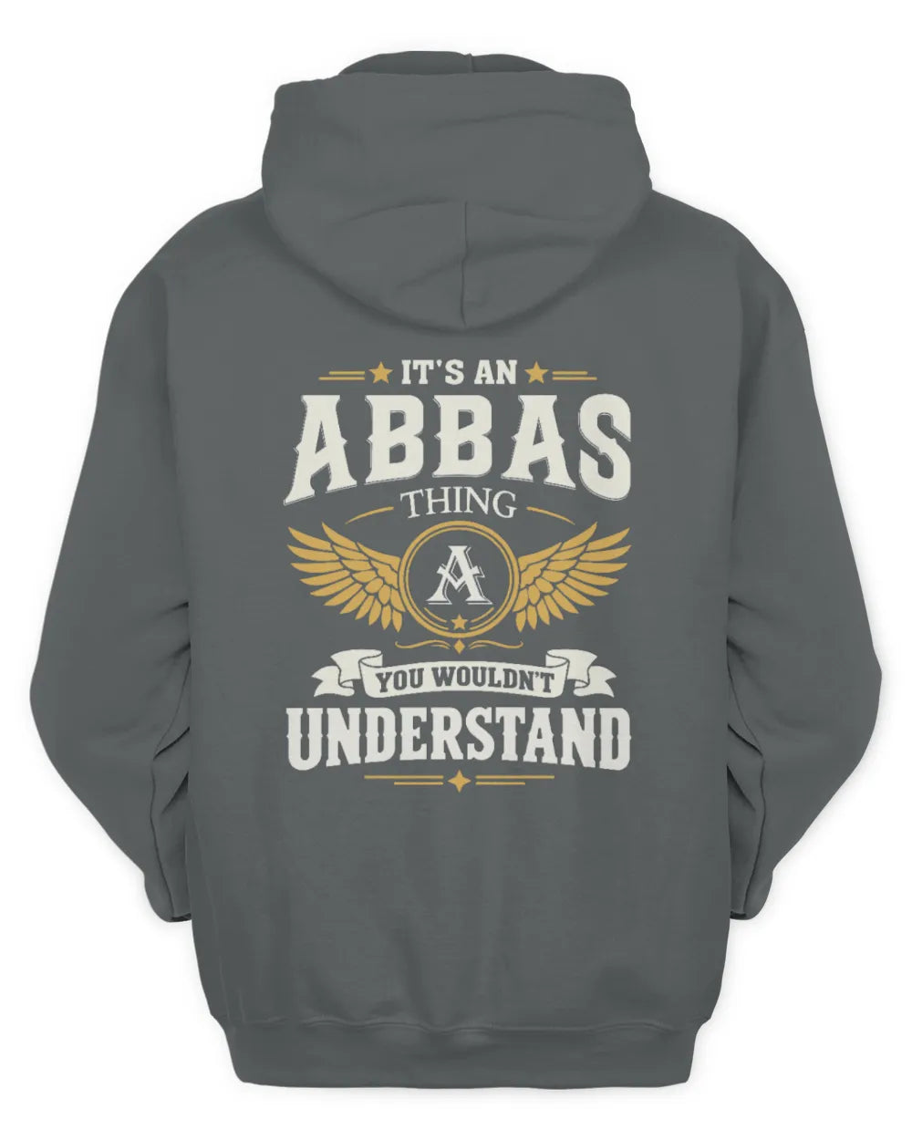 ABBAS KT06-M008 It’s a [NAME] Thing – You Wouldn’t Understand | Personalized Vintage T-Shirt - Unisex Hoodie - Charcoal