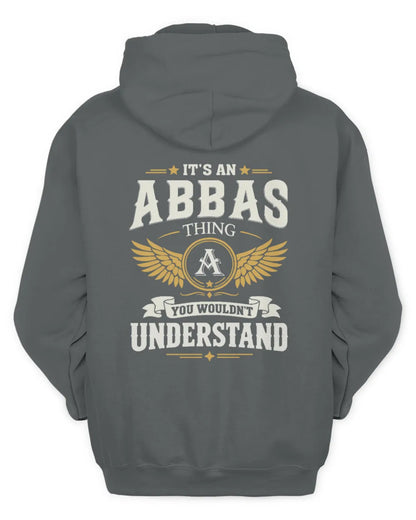 ABBAS KT06-M008 It’s a [NAME] Thing – You Wouldn’t Understand | Personalized Vintage T-Shirt - Unisex Hoodie - Charcoal