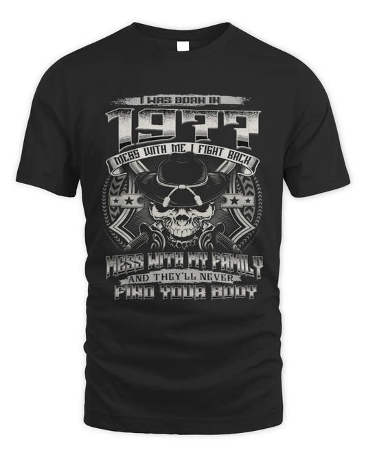 1977 HH89-K2 – Protective Family Quote T-Shirt - Unisex Standard T-Shirt - Black