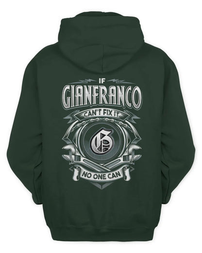 GIANFRANCO AP81-K4-626 - Personalized Ahmed Quote Apparel “If Ahmed Can't Fix It, No One Can” - Unisex Hoodie - Forest Green