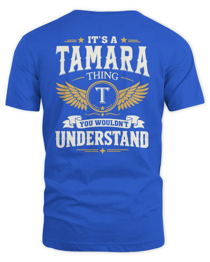 TAMARA KT06-M008 It’s a [NAME] Thing – You Wouldn’t Understand | Personalized Vintage T-Shirt - Unisex Standard T-Shirt - Royal
