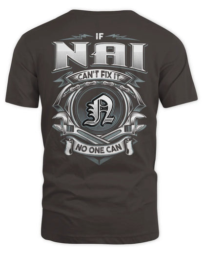 NAI AP81-K4-626 - Personalized Ahmed Quote Apparel “If Ahmed Can't Fix It, No One Can” - Unisex Standard T-Shirt - Dark Chocolate