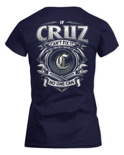 CRUZ AP81-K4-626 - Personalized Ahmed Quote Apparel “If Ahmed Can't Fix It, No One Can” - Women's Standard T-Shirt - Navy