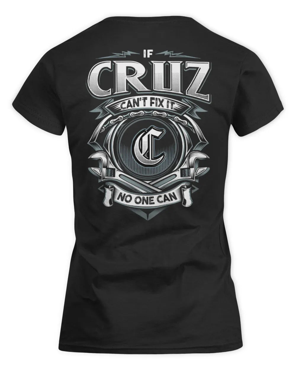 CRUZ AP81-K4-626 - Personalized Ahmed Quote Apparel “If Ahmed Can't Fix It, No One Can” - Women's Standard T-Shirt - Black