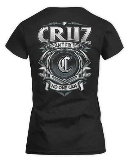 CRUZ AP81-K4-626 - Personalized Ahmed Quote Apparel “If Ahmed Can't Fix It, No One Can” - Women's Standard T-Shirt - Black
