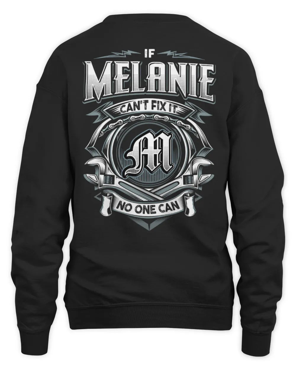 MELANIE AP81-K4-626 - Personalized Ahmed Quote Apparel “If Ahmed Can't Fix It, No One Can” - Unisex Sweatshirt - Black