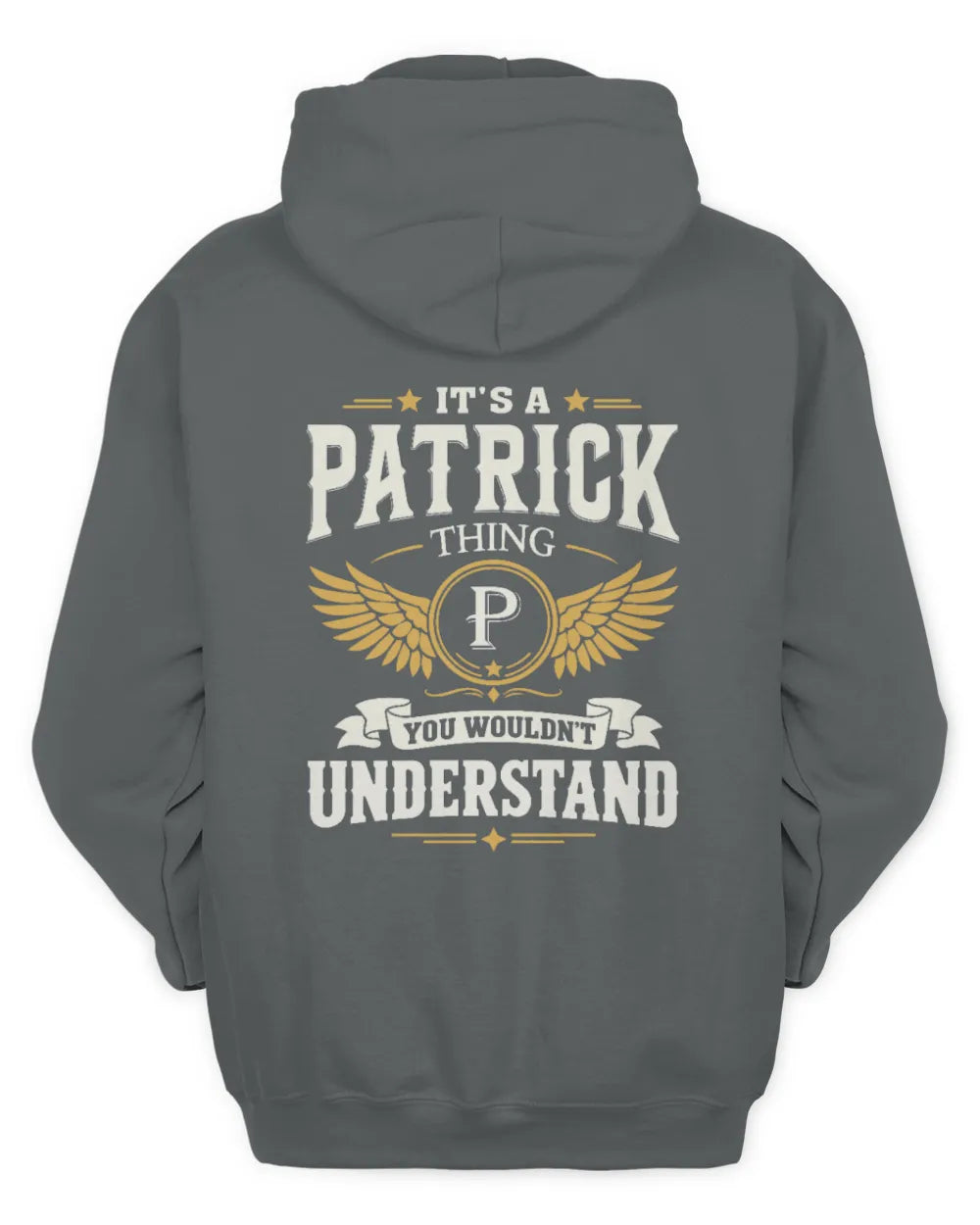 PATRICK KT06-M008 It’s a [NAME] Thing – You Wouldn’t Understand | Personalized Vintage T-Shirt - Unisex Hoodie - Charcoal