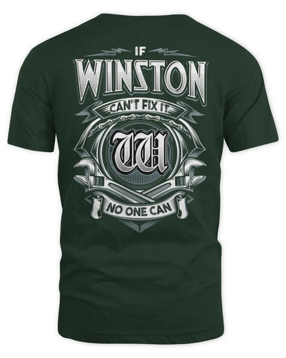 WINSTON AP81-K4-626 - Personalized Ahmed Quote Apparel “If Ahmed Can't Fix It, No One Can” - Unisex Standard T-Shirt - Forest Green