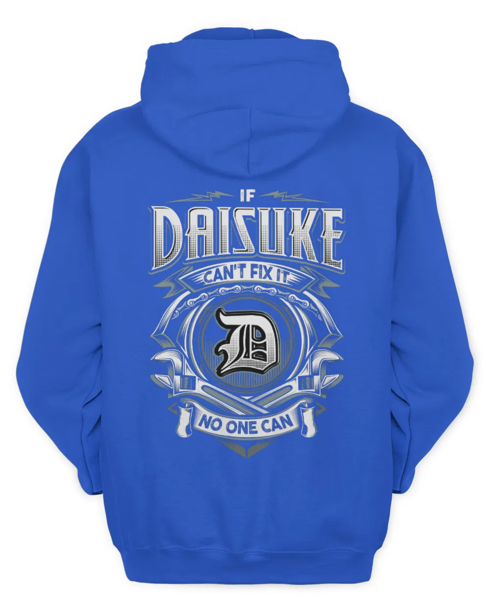 DAISUKE AP81-K4-626 - Personalized Ahmed Quote Apparel “If Ahmed Can't Fix It, No One Can” - Unisex Hoodie - Royal