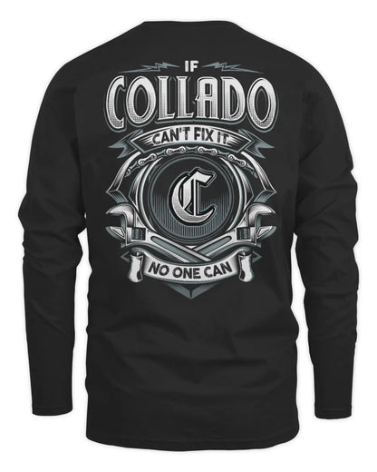 COLLADO AP81-K4-626 - Personalized Ahmed Quote Apparel “If Ahmed Can't Fix It, No One Can” - Men's Long Sleeved T-Shirt - Black