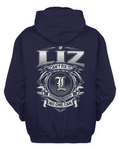 LIZ AP81-K4-626 - Personalized Ahmed Quote Apparel “If Ahmed Can't Fix It, No One Can” - Unisex Hoodie - Navy