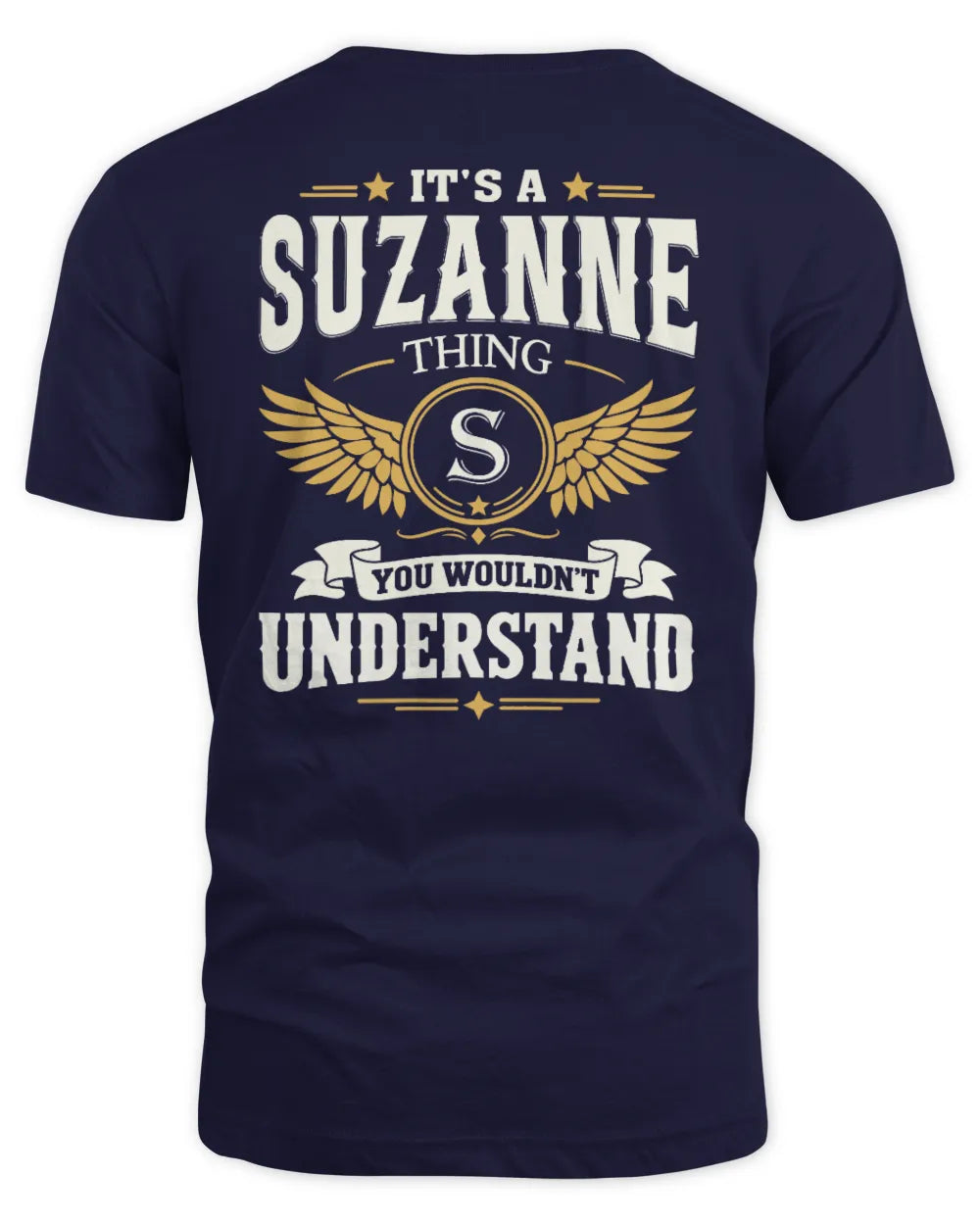 SUZANNE KT06-M008 It’s a [NAME] Thing – You Wouldn’t Understand | Personalized Vintage T-Shirt - Unisex Standard T-Shirt - Navy