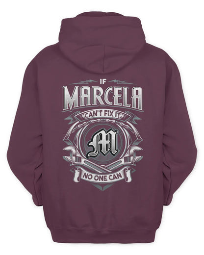 MARCELA AP81-K4-626 - Personalized Ahmed Quote Apparel “If Ahmed Can't Fix It, No One Can” - Unisex Hoodie - Maroon