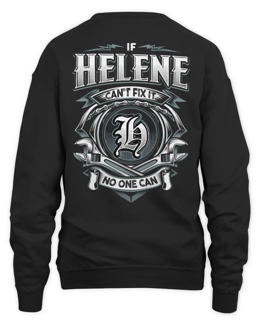 HELENE AP81-K4-626 - Personalized Ahmed Quote Apparel “If Ahmed Can't Fix It, No One Can” - Unisex Sweatshirt - Black