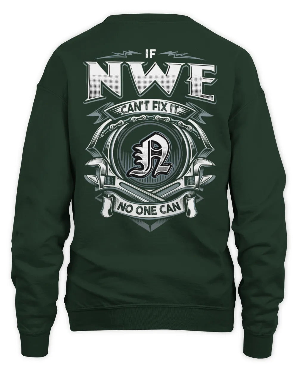 NWE AP81-K4-626 - Personalized Ahmed Quote Apparel “If Ahmed Can't Fix It, No One Can” - Unisex Sweatshirt - Forest Green