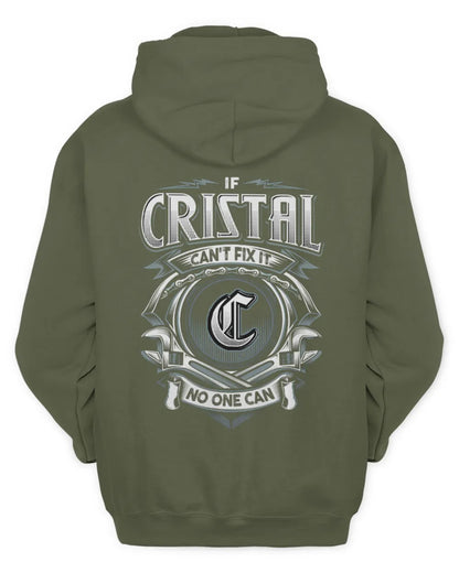 CRISTAL AP81-K4-626 - Personalized Ahmed Quote Apparel “If Ahmed Can't Fix It, No One Can” - Unisex Hoodie - Military Green
