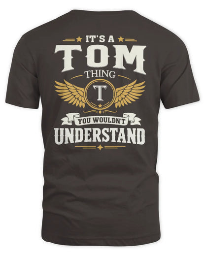 TOM KT06-M008 It’s a [NAME] Thing – You Wouldn’t Understand | Personalized Vintage T-Shirt - Unisex Standard T-Shirt - Dark Chocolate
