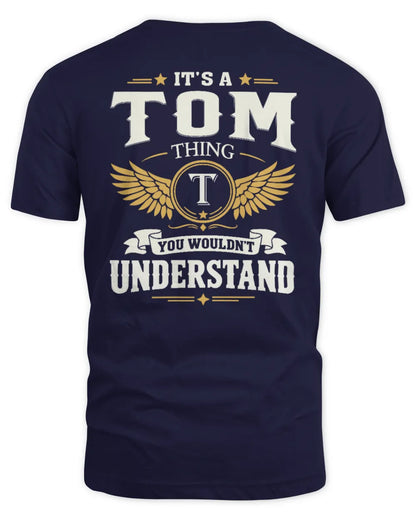 TOM KT06-M008 It’s a [NAME] Thing – You Wouldn’t Understand | Personalized Vintage T-Shirt - Unisex Standard T-Shirt - Navy
