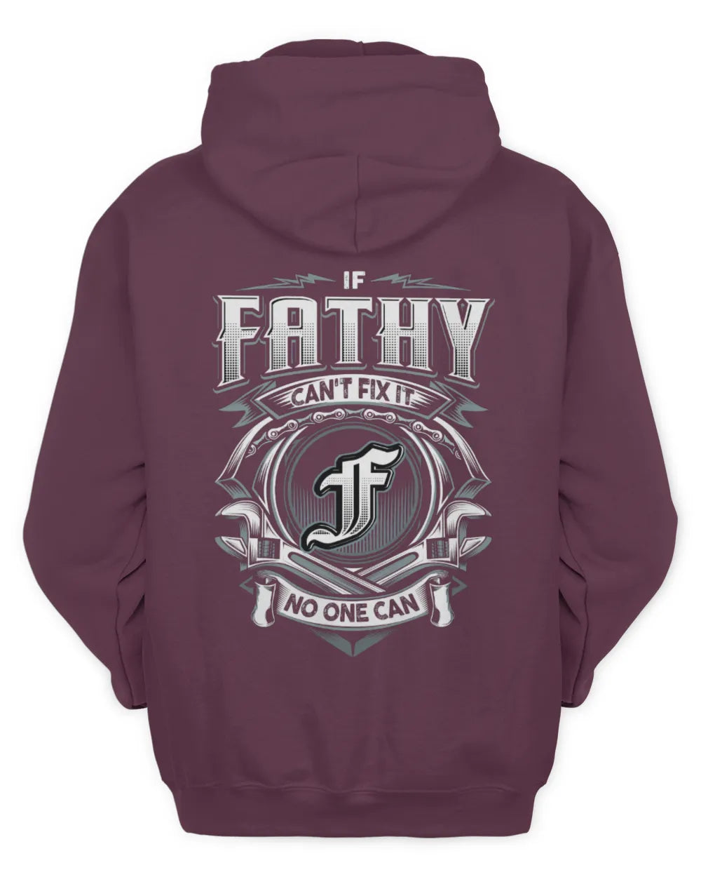 FATHY AP81-K4-626 - Personalized Ahmed Quote Apparel “If Ahmed Can't Fix It, No One Can” - Unisex Hoodie - Maroon