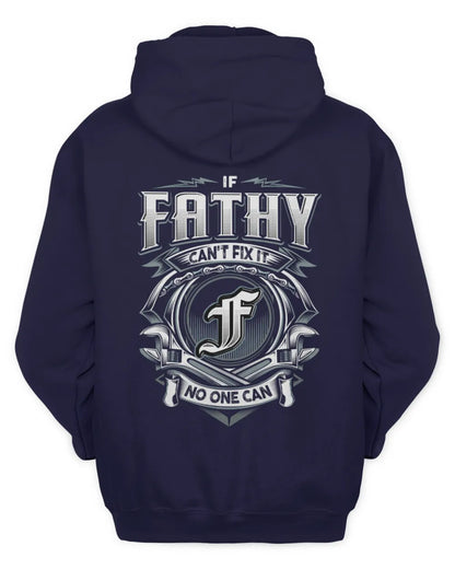 FATHY AP81-K4-626 - Personalized Ahmed Quote Apparel “If Ahmed Can't Fix It, No One Can” - Unisex Hoodie - Navy