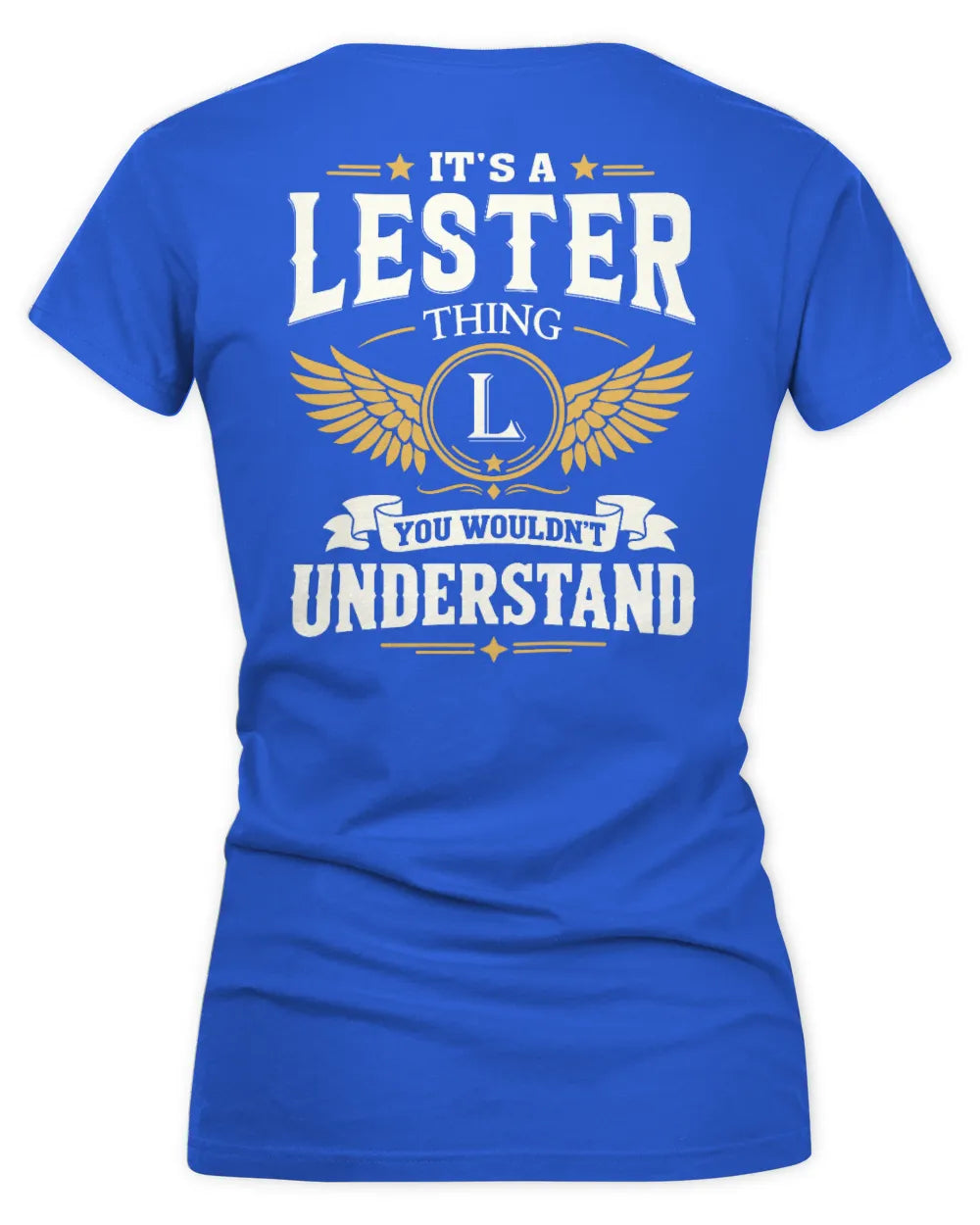 LESTER KT06-M008 It’s a [NAME] Thing – You Wouldn’t Understand | Personalized Vintage T-Shirt - Women's V-Neck T-Shirt - Royal