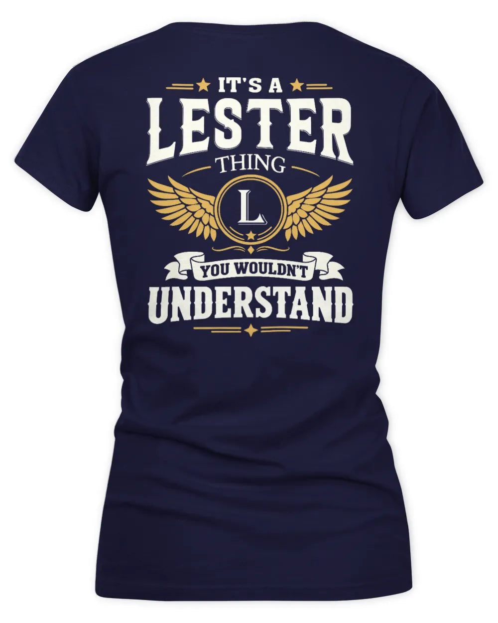 LESTER KT06-M008 It’s a [NAME] Thing – You Wouldn’t Understand | Personalized Vintage T-Shirt - Women's V-Neck T-Shirt - Navy