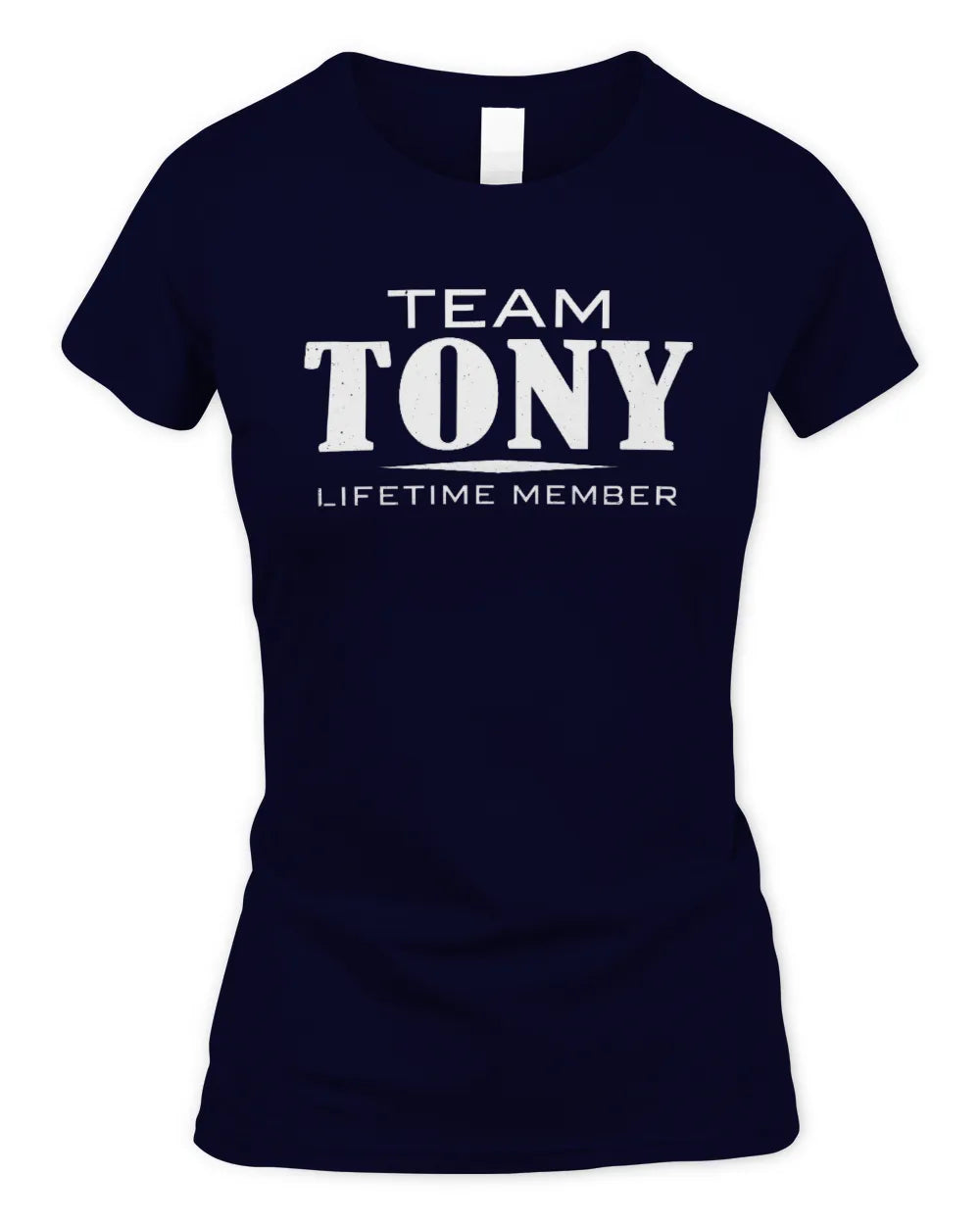 TONY BL62-K4-128 - Personalized “Team NAME Lifetime Member” - Women's Standard T-Shirt - Navy