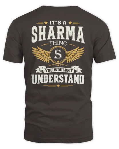 SHARMA KT06-M008 It’s a [NAME] Thing – You Wouldn’t Understand | Personalized Vintage T-Shirt - Unisex Standard T-Shirt - Dark Chocolate