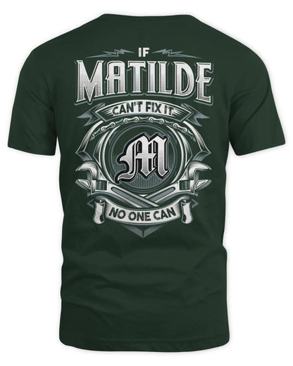 MATILDE AP81-K4-626 - Personalized Ahmed Quote Apparel “If Ahmed Can't Fix It, No One Can” - Unisex Standard T-Shirt - Forest Green