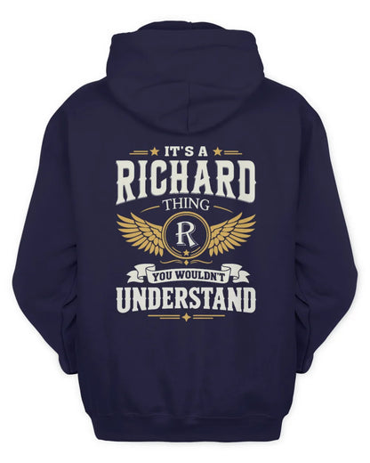 RICHARD KT06-M008 It’s a [NAME] Thing – You Wouldn’t Understand | Personalized Vintage T-Shirt - Unisex Hoodie - Navy