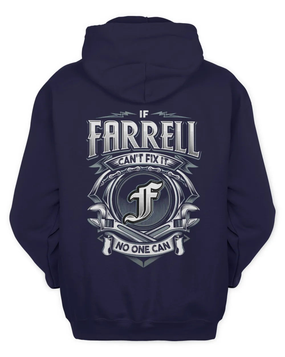 FARRELL AP81-K4-626 - Personalized Ahmed Quote Apparel “If Ahmed Can't Fix It, No One Can” - Unisex Hoodie - Navy