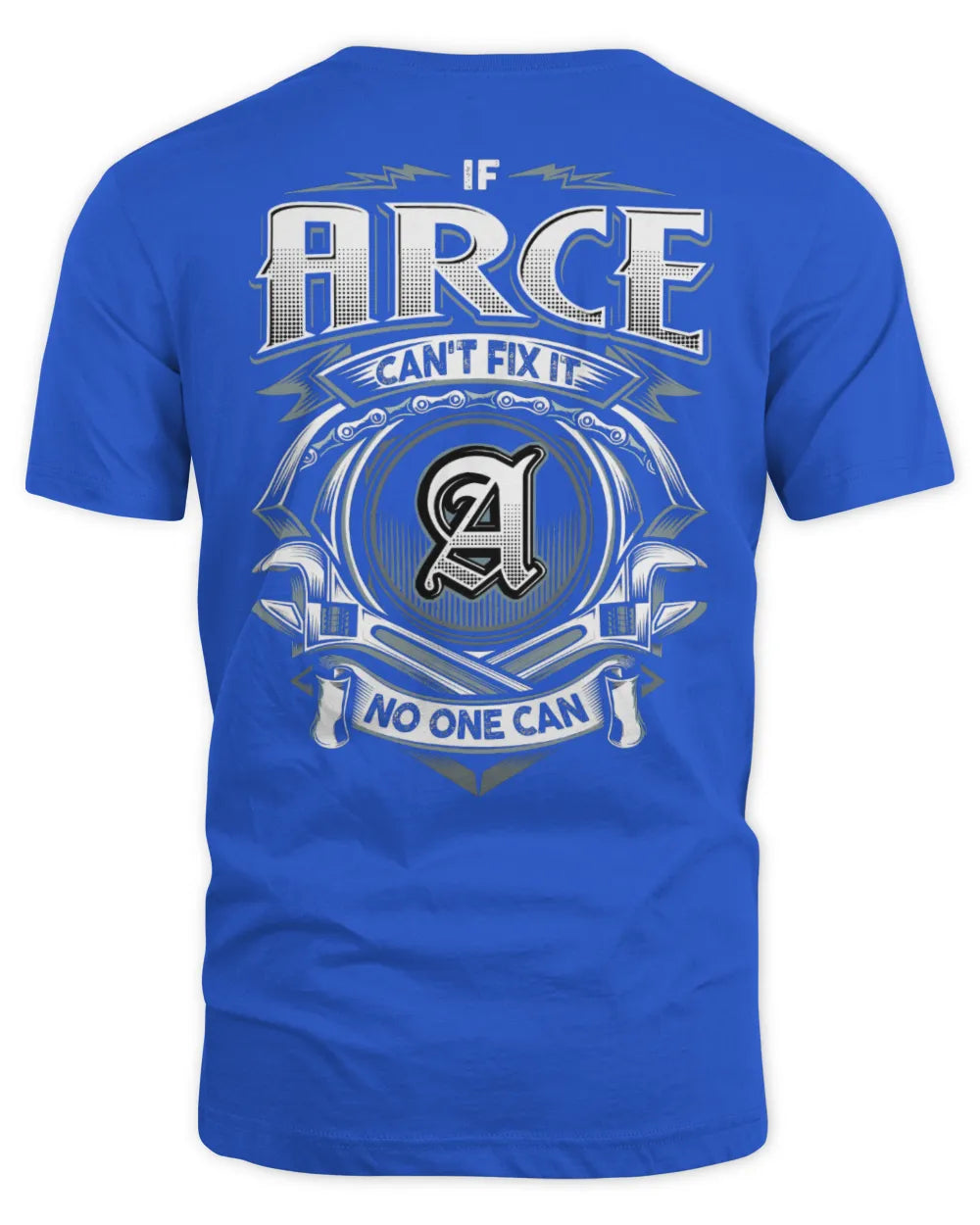 ARCE AP81-K4-626 - Personalized Ahmed Quote Apparel “If Ahmed Can't Fix It, No One Can” - Unisex Standard T-Shirt - Royal