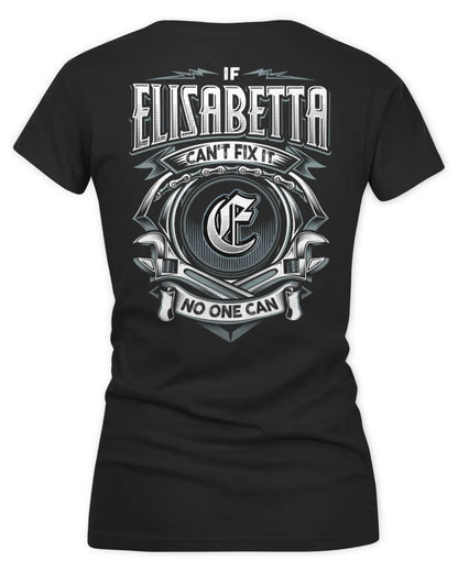 ELISABETTA AP81-K4-626 - Personalized Ahmed Quote Apparel “If Ahmed Can't Fix It, No One Can” - Women's V-Neck T-Shirt - Black
