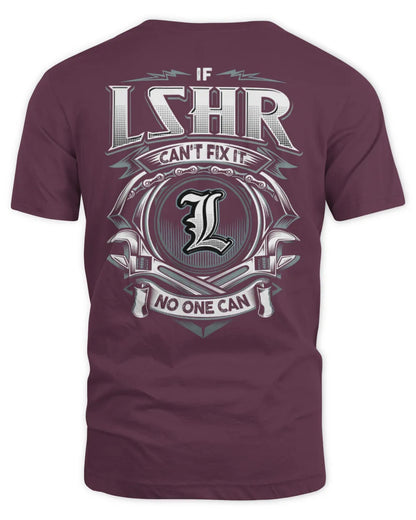 LSHR AP81-K4-626 - Personalized Ahmed Quote Apparel “If Ahmed Can't Fix It, No One Can” - Unisex Standard T-Shirt - Maroon
