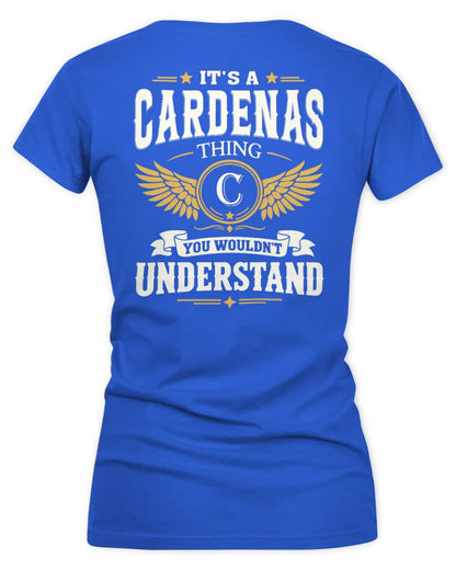 CARDENAS KT06-M008 It’s a [NAME] Thing – You Wouldn’t Understand | Personalized Vintage T-Shirt - Women's V-Neck T-Shirt - Royal