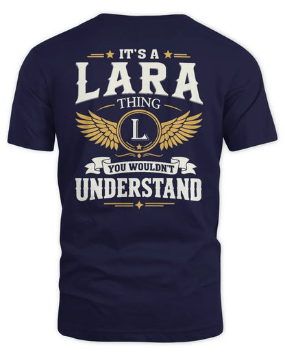 LARA KT06-M008 It’s a [NAME] Thing – You Wouldn’t Understand | Personalized Vintage T-Shirt - Unisex Standard T-Shirt - Navy