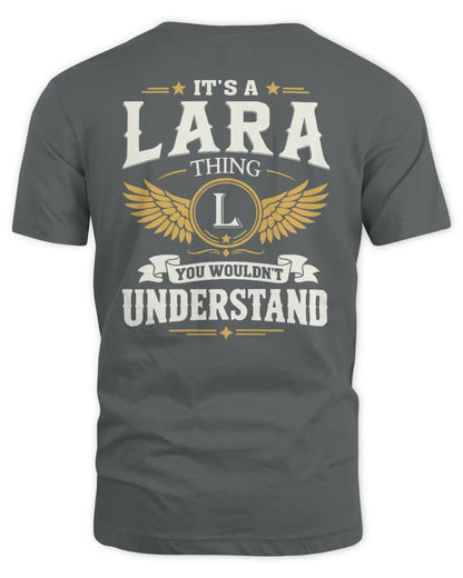 LARA KT06-M008 It’s a [NAME] Thing – You Wouldn’t Understand | Personalized Vintage T-Shirt - Unisex Standard T-Shirt - Charcoal