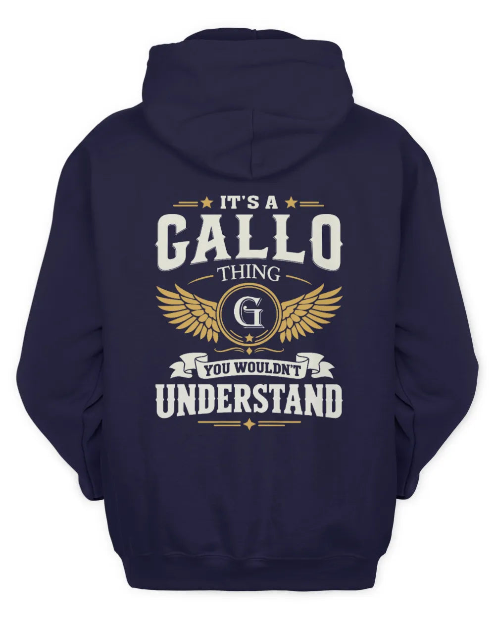 GALLO KT06-M008 It’s a [NAME] Thing – You Wouldn’t Understand | Personalized Vintage T-Shirt - Unisex Hoodie - Navy