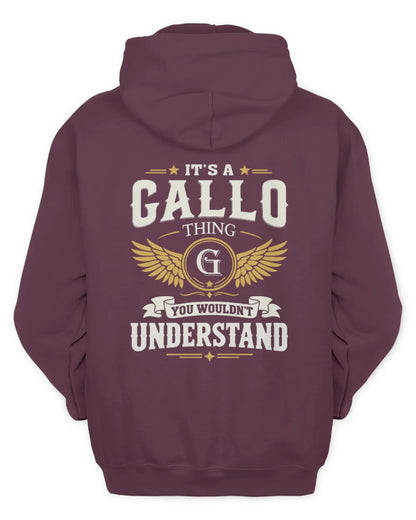 GALLO KT06-M008 It’s a [NAME] Thing – You Wouldn’t Understand | Personalized Vintage T-Shirt - Unisex Hoodie - Maroon