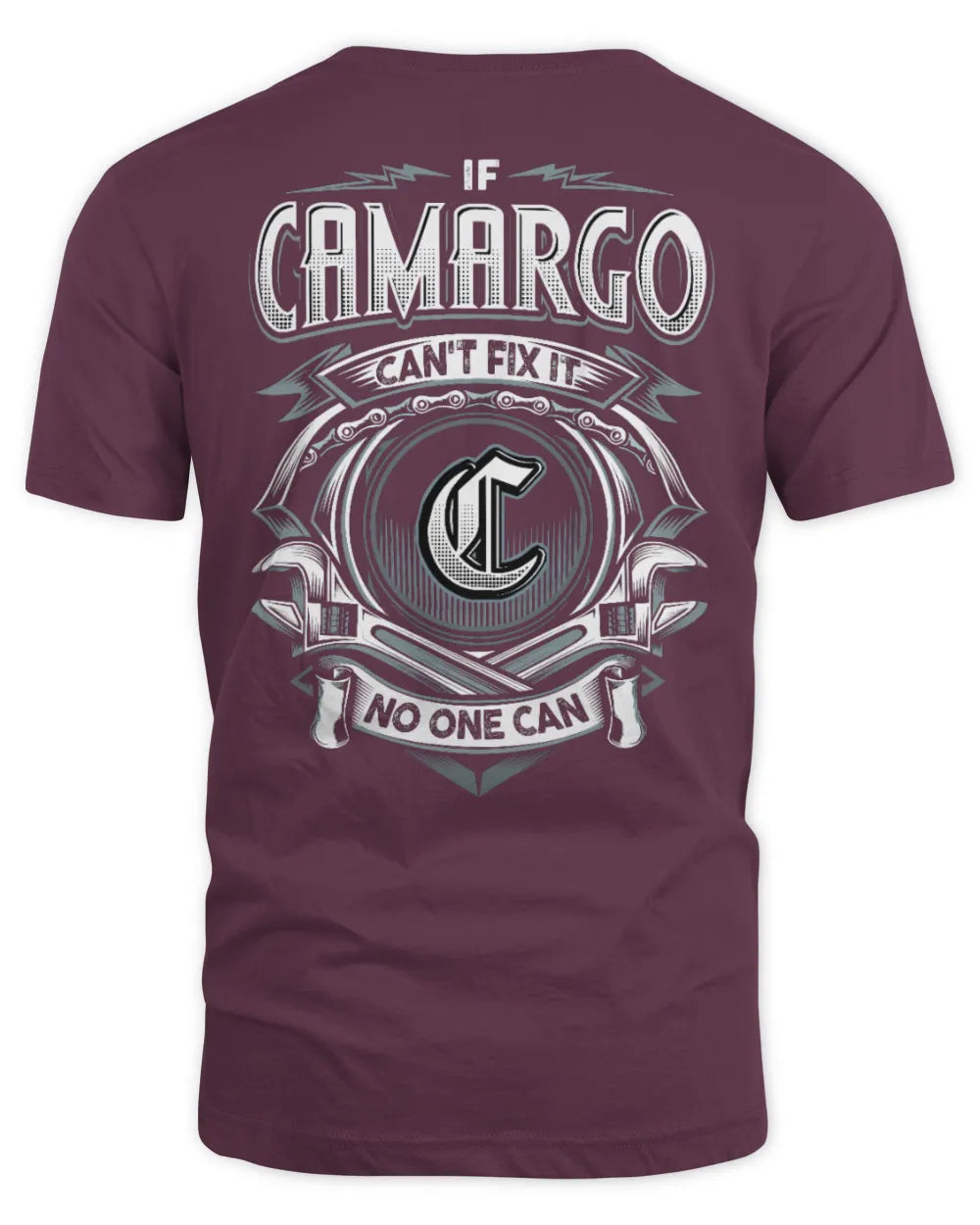 CAMARGO AP81-K4-626 - Personalized Ahmed Quote Apparel “If Ahmed Can't Fix It, No One Can” - Unisex Standard T-Shirt - Maroon