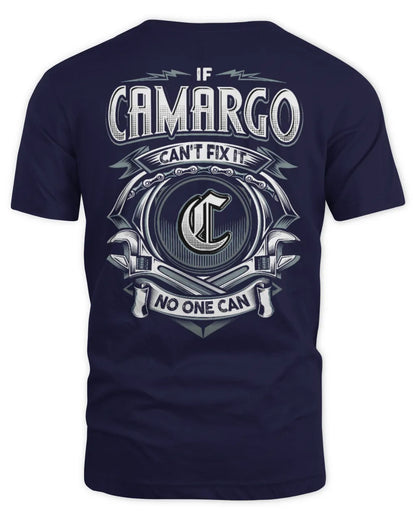 CAMARGO AP81-K4-626 - Personalized Ahmed Quote Apparel “If Ahmed Can't Fix It, No One Can” - Unisex Standard T-Shirt - Navy