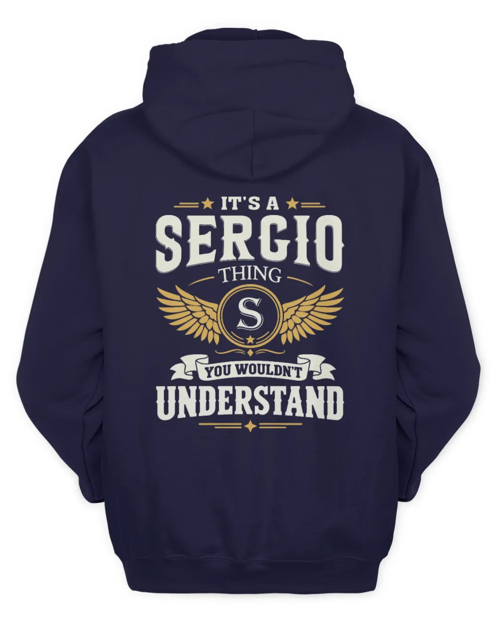 SERGIO KT06-M008 It’s a [NAME] Thing – You Wouldn’t Understand | Personalized Vintage T-Shirt - Unisex Hoodie - Navy