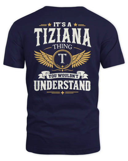 TIZIANA KT06-M008 It’s a [NAME] Thing – You Wouldn’t Understand | Personalized Vintage T-Shirt - Unisex Standard T-Shirt - Navy