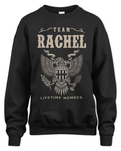 RACHEL TP06-K82 – Personalized Classic Style Apparel “Team NAME Lifetime Member” - Unisex Sweatshirt - Black
