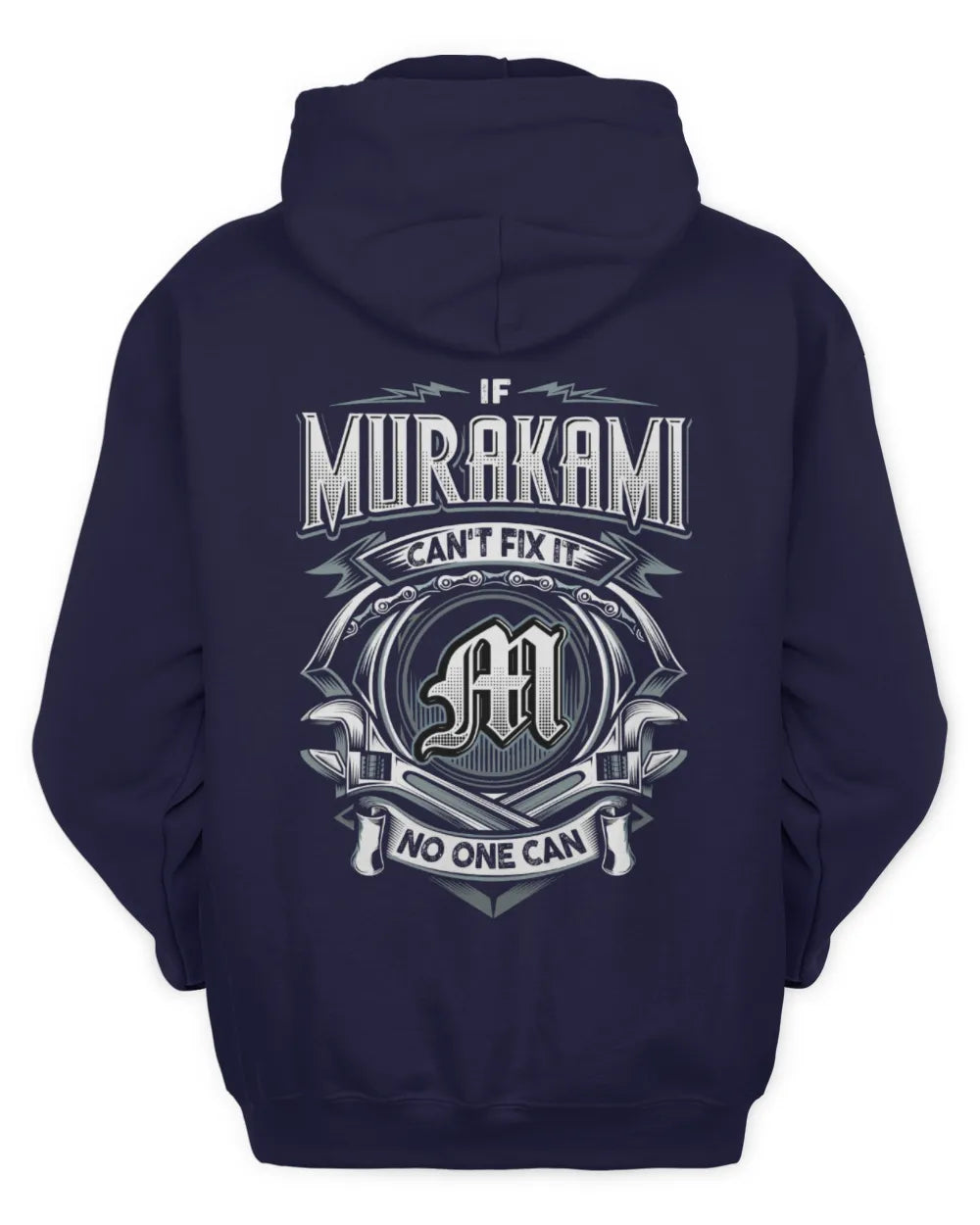 MURAKAMI AP81-K4-626 - Personalized Ahmed Quote Apparel “If Ahmed Can't Fix It, No One Can” - Unisex Hoodie - Navy