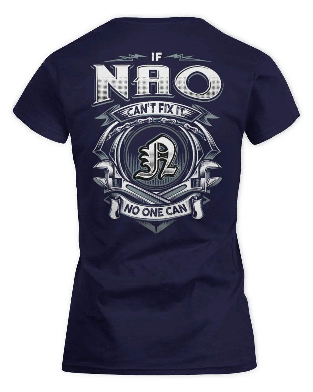NAO AP81-K4-626 - Personalized Ahmed Quote Apparel “If Ahmed Can't Fix It, No One Can” - Women's Standard T-Shirt - Navy
