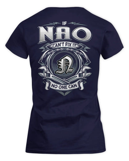 NAO AP81-K4-626 - Personalized Ahmed Quote Apparel “If Ahmed Can't Fix It, No One Can” - Women's Standard T-Shirt - Navy