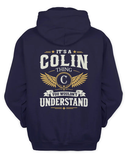 COLIN KT06-M008 It’s a [NAME] Thing – You Wouldn’t Understand | Personalized Vintage T-Shirt - Unisex Hoodie - Navy